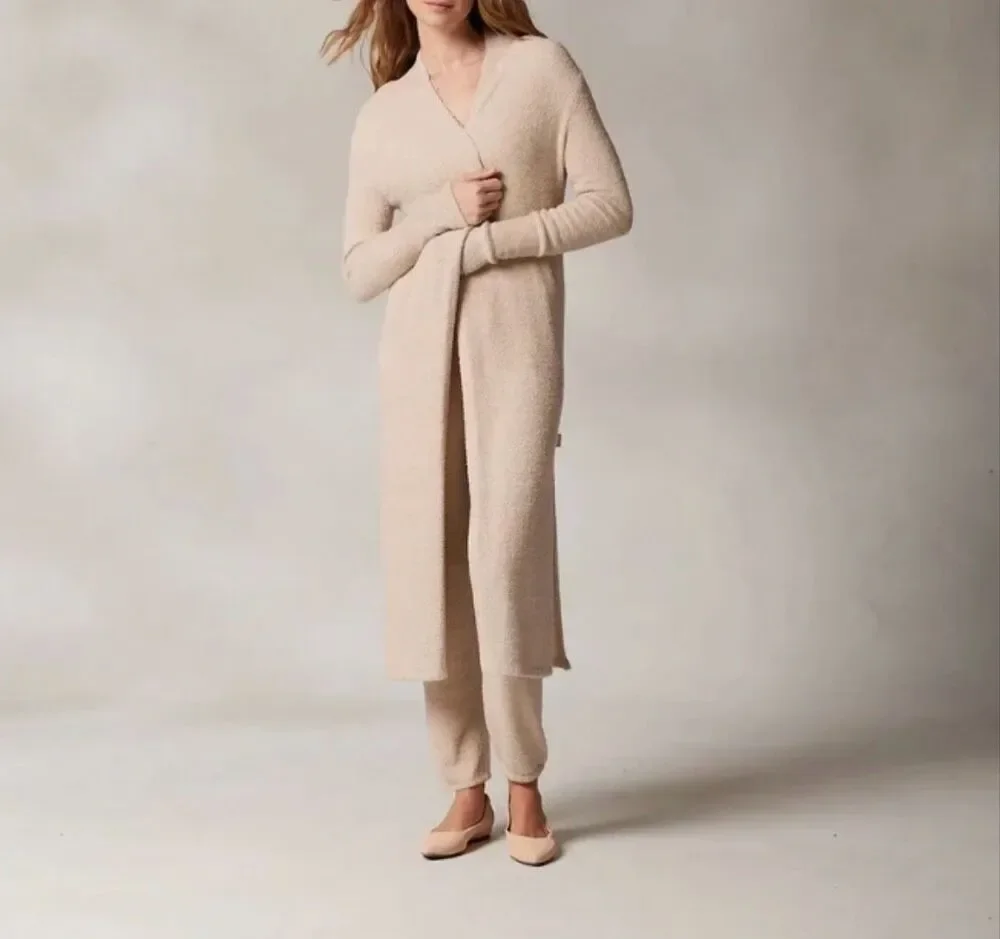 Kashwere Women's Cozy Open-Front Long Cardigan kashease robe ocean M/L NWT